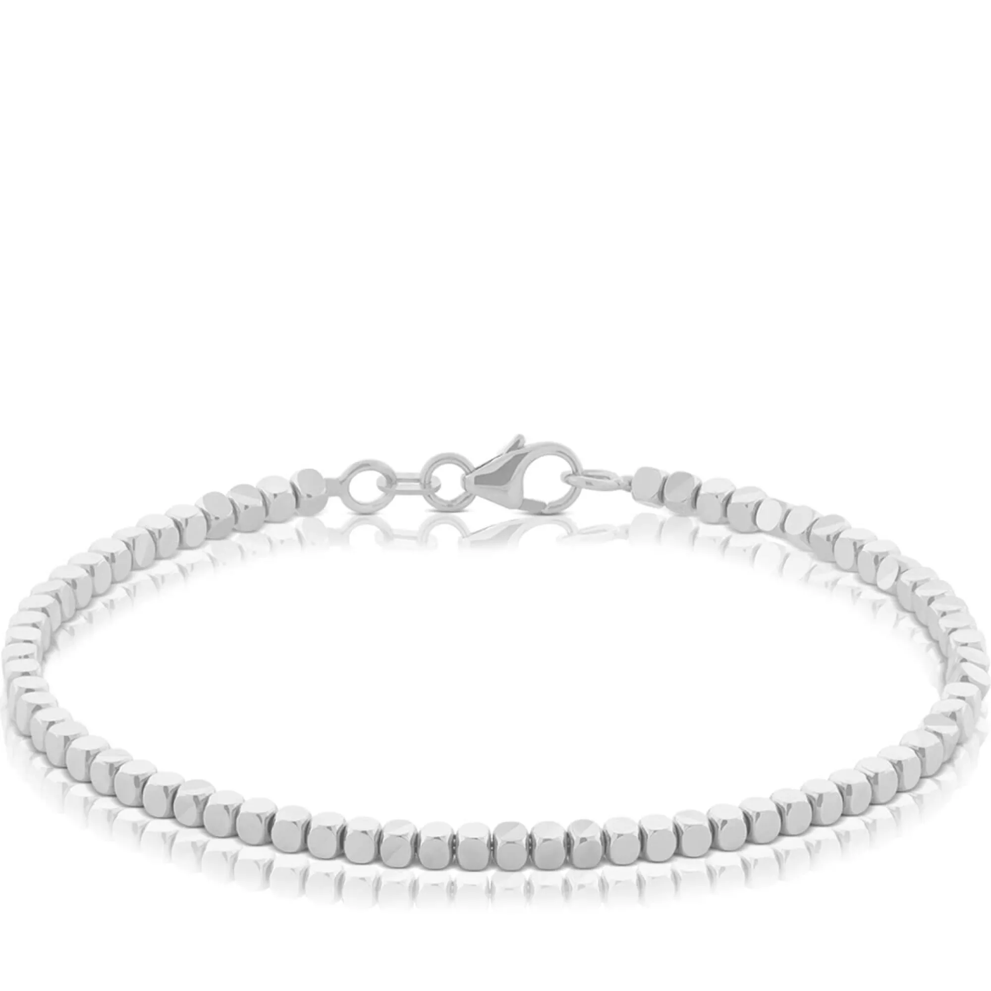 Adjustable Diamond Cut Bead Bracelet 14K Clearance