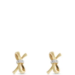 Baby Bow Diamond Earrings, 14K Yellow Gold Online