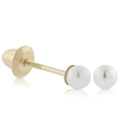 Baby Cultured Pearl Earrings 14K Hot
