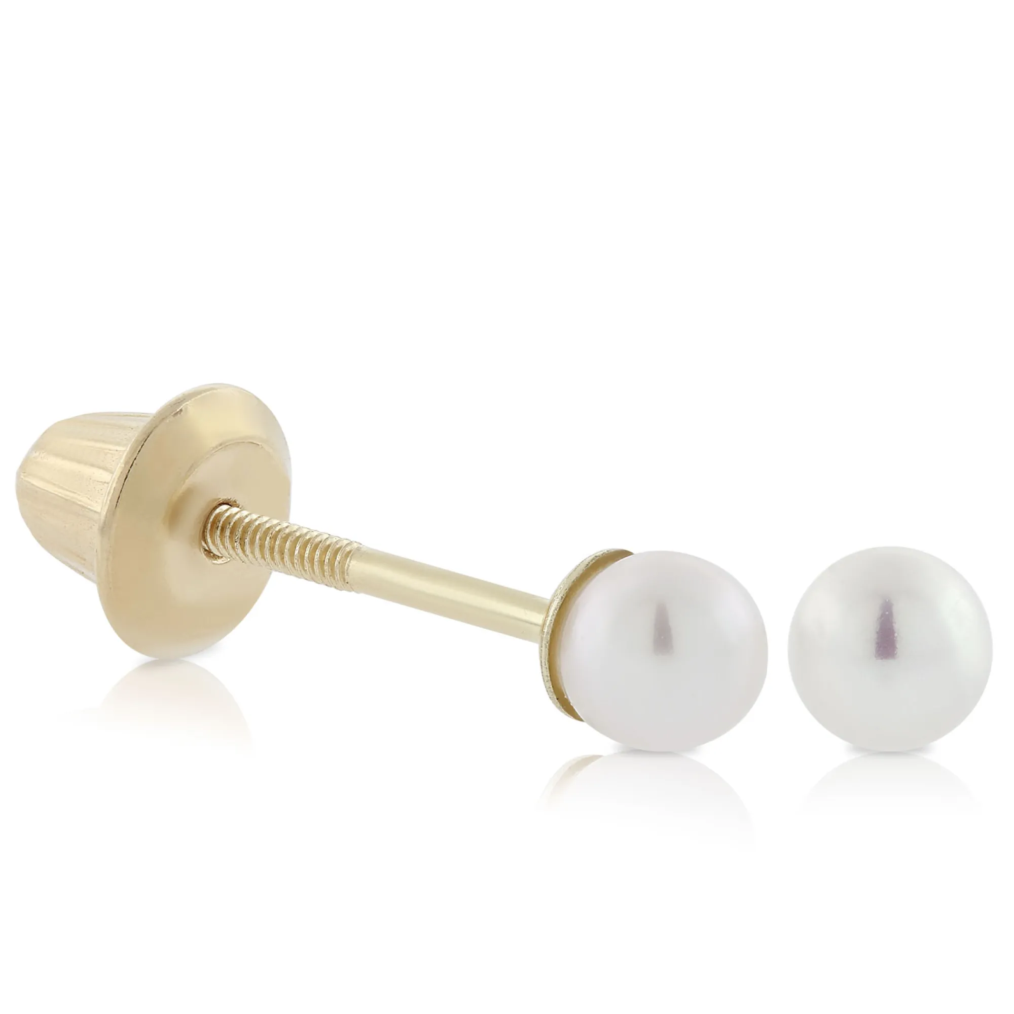 Baby Cultured Pearl Earrings 14K Hot