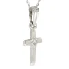 Baby Diamond Cross Pendant 14K New