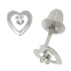Baby Diamond Earrings 14K New