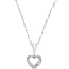Baby Diamond Heart Necklace 14K Outlet