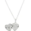 Baby Heart Diamond Locket in Sterling Silver Hot