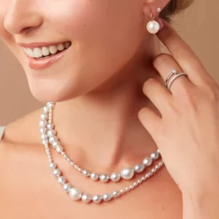 Baroque Cultured Pearl Drop Earrings, 14K Yellow Gold New