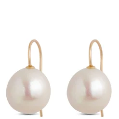 Baroque Cultured Pearl Drop Earrings, 14K Yellow Gold New