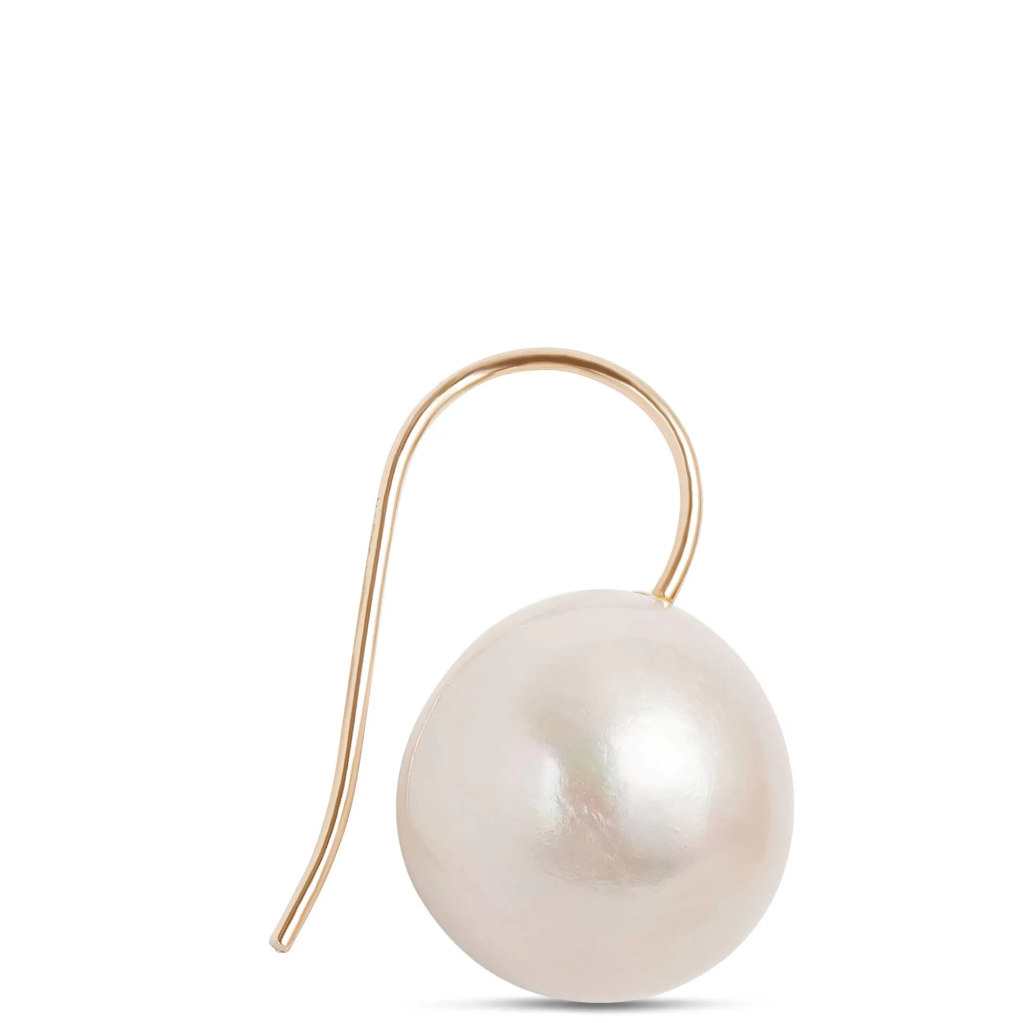 Baroque Cultured Pearl Drop Earrings, 14K Yellow Gold New