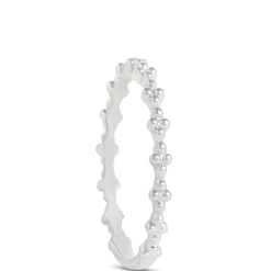 Beaded Cluster Band, 14K White Gold Hot