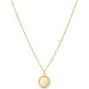 Bead Frame Pendant Necklace with Bead Stations, 14K Yellow Gold Sale