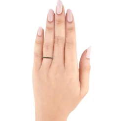 Bella Ponte Black Diamond Band 14K Discount