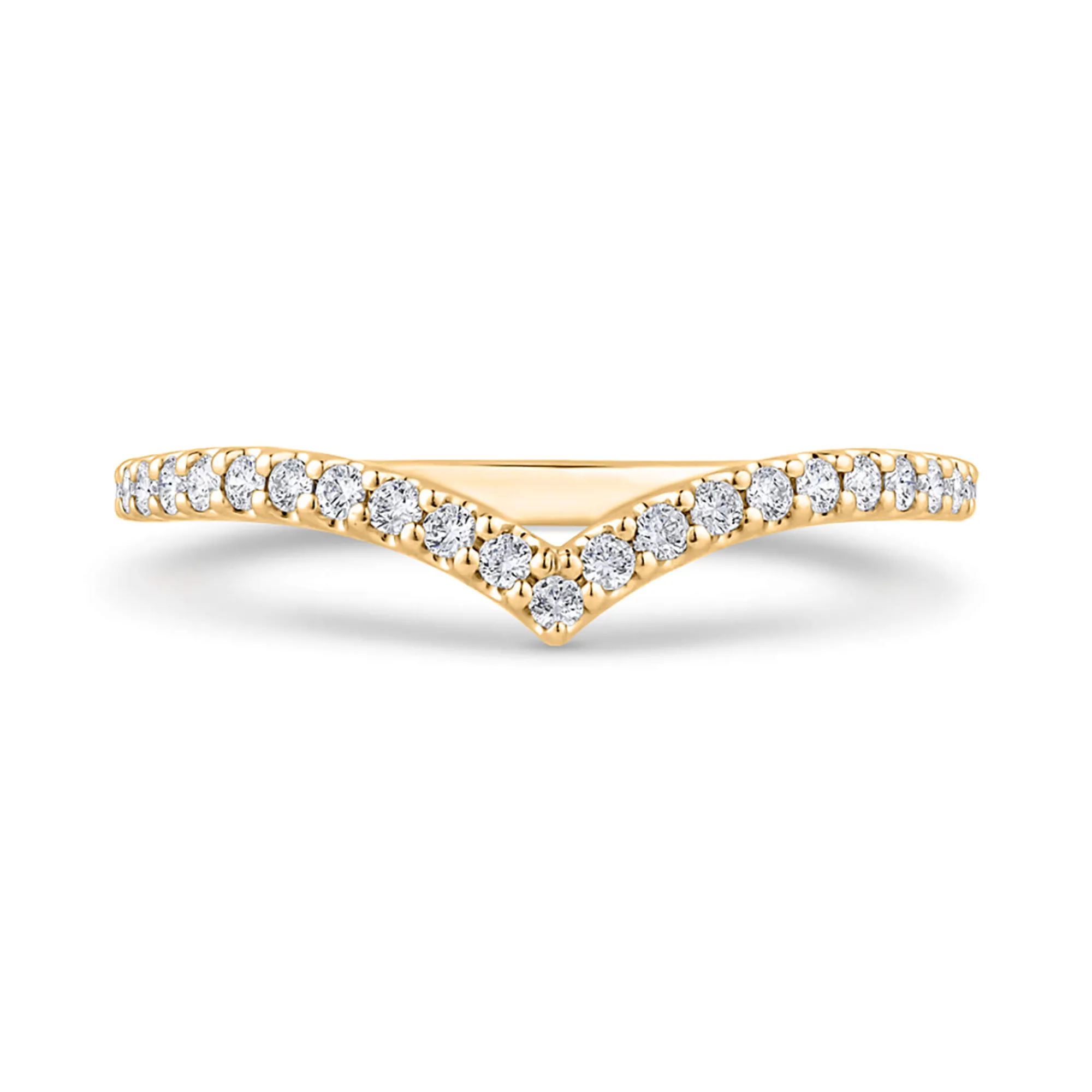 Bella Ponte Chevron Diamond Band, 14K Yellow Gold Sale