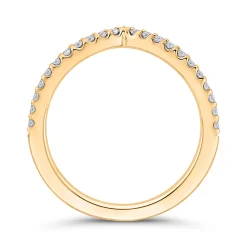 Bella Ponte Chevron Diamond Band, 14K Yellow Gold Sale