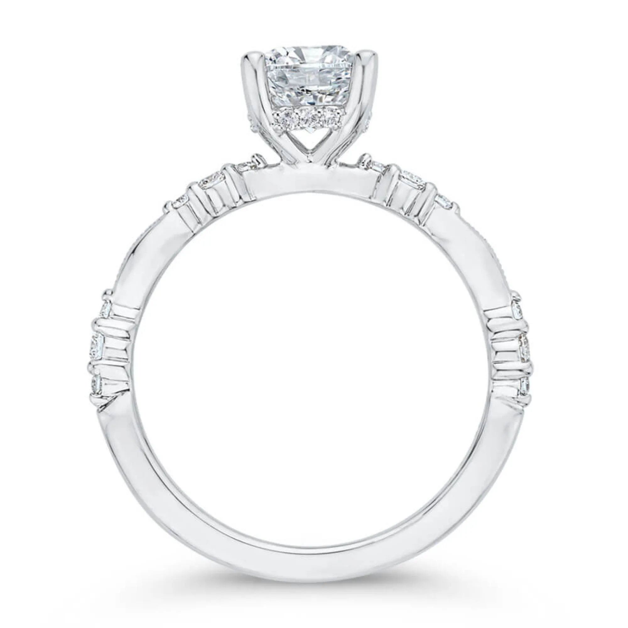 Bella Ponte Diamond Engagement Ring Setting 14K Outlet