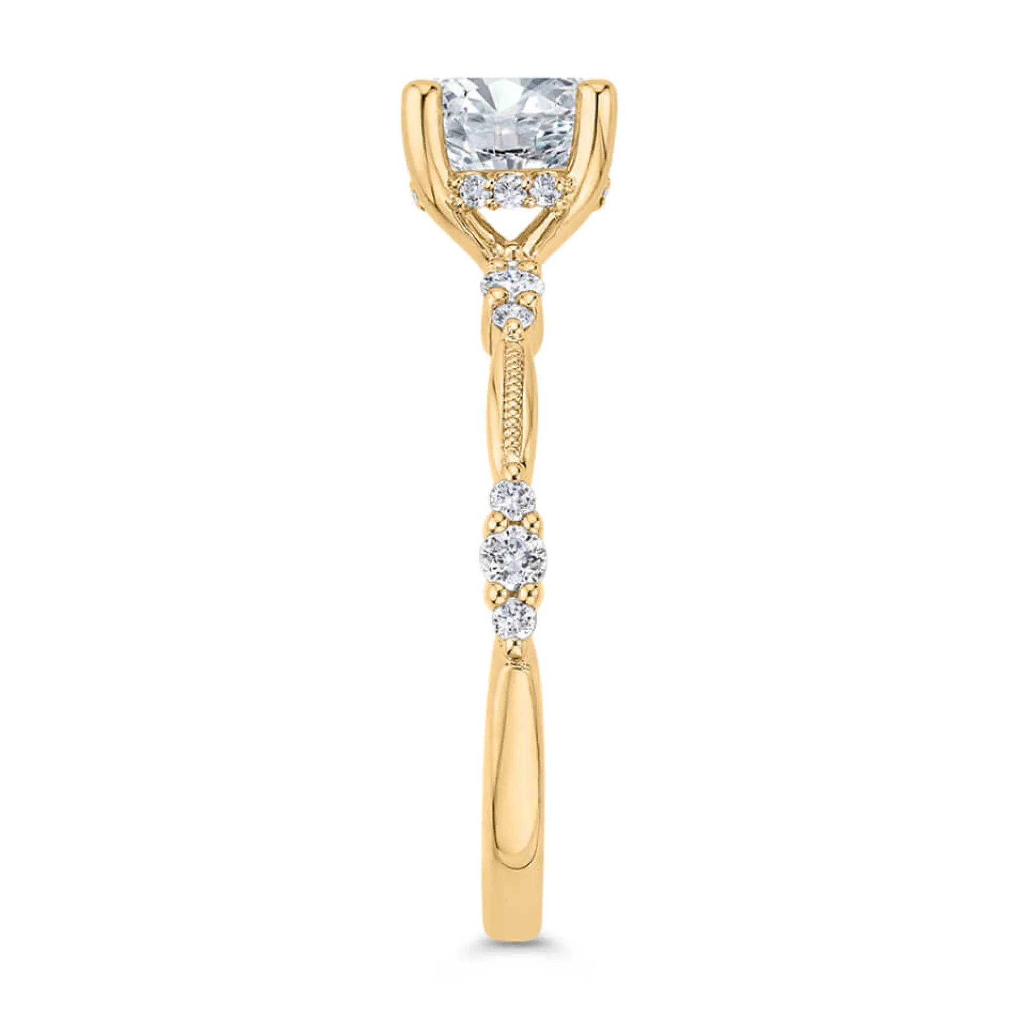Bella Ponte Diamond Engagement Ring Setting Hidden Halo Online