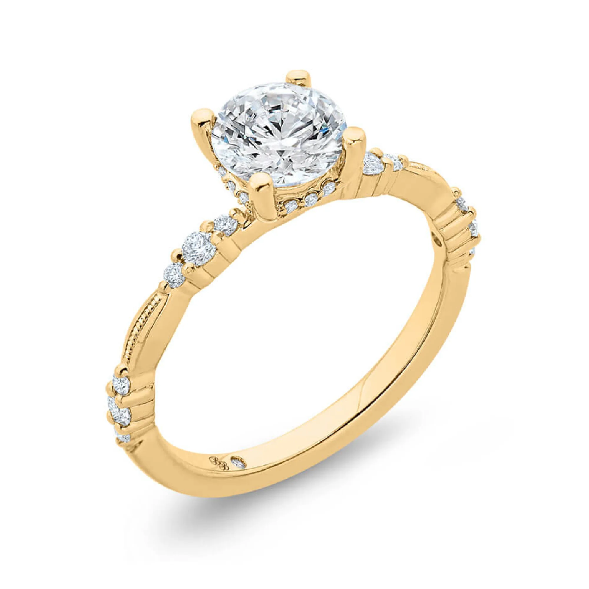 Bella Ponte Diamond Engagement Ring Setting Hidden Halo Online