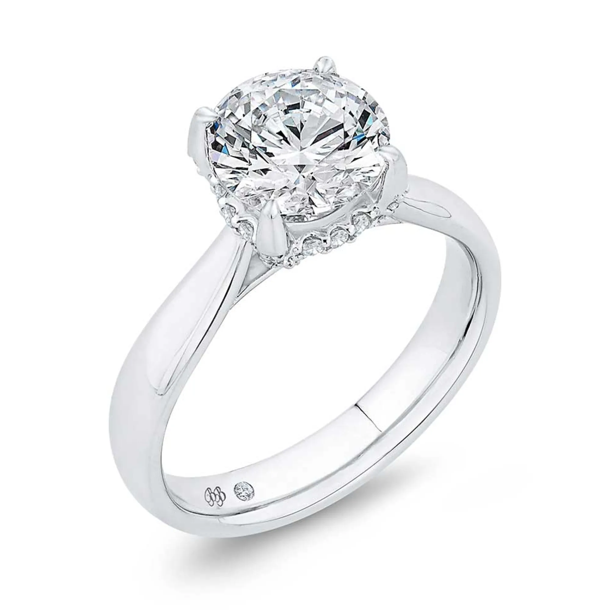 Bella Ponte Diamond Engagement Ring Setting in Platinum