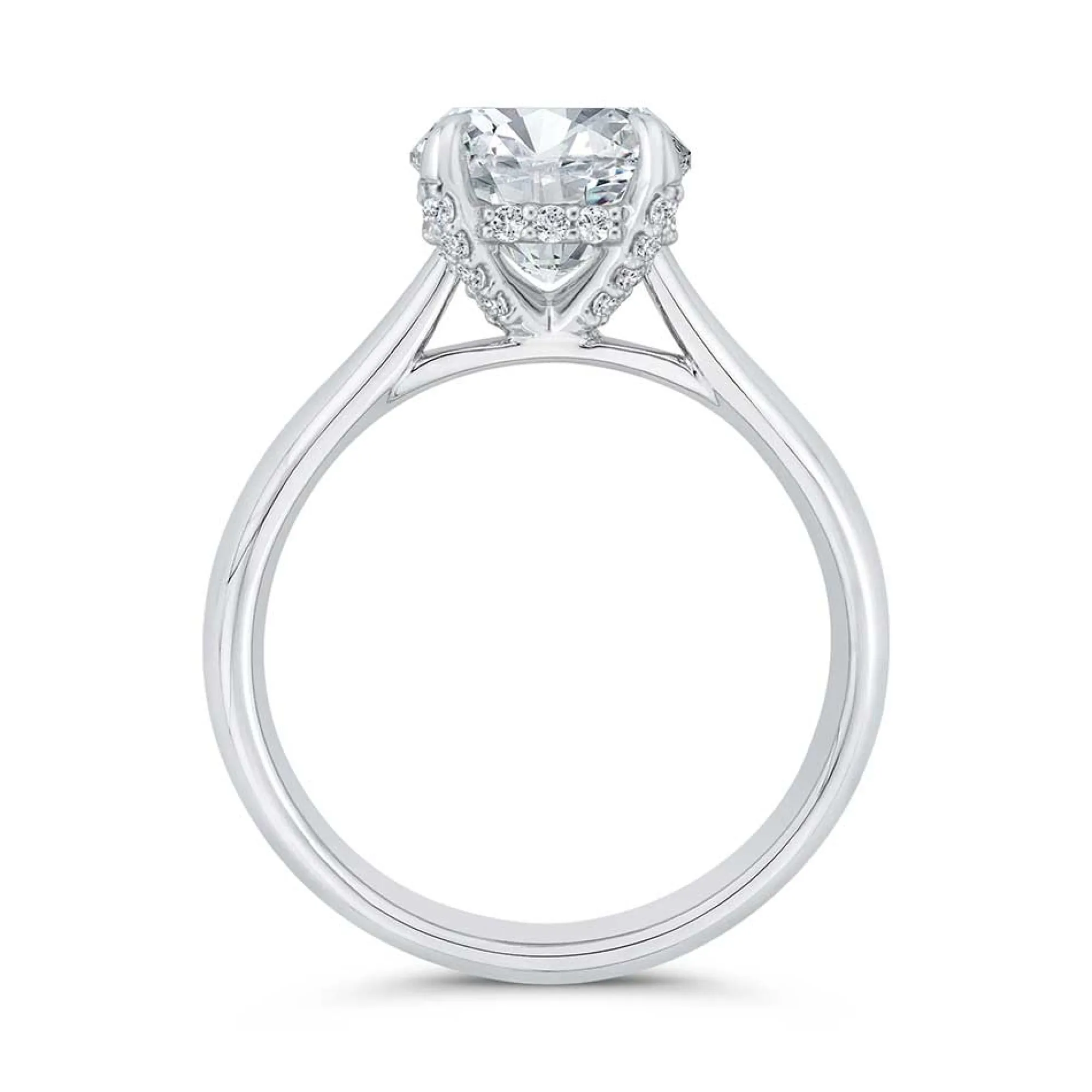 Bella Ponte Diamond Engagement Ring Setting in Platinum