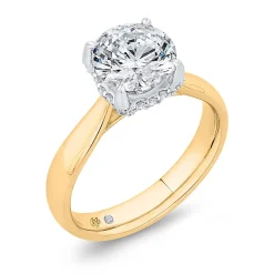 Bella Ponte Diamond Engagement Ring Setting in Platinum & 14K Sale