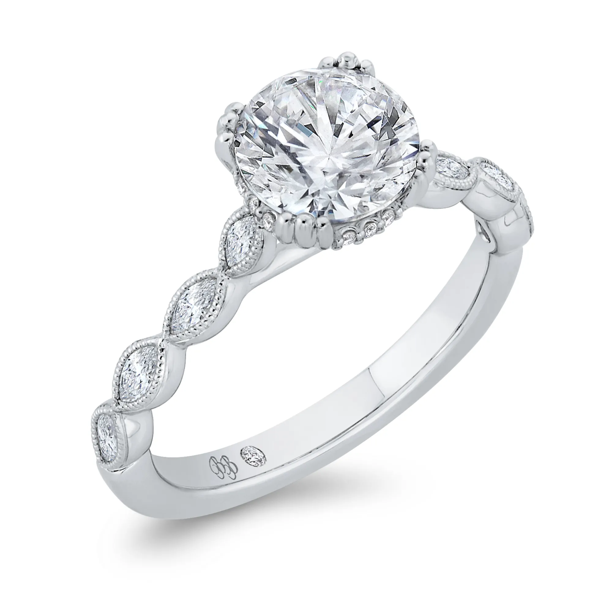 Bella Ponte Diamond Engagement Ring Setting 14K Clearance