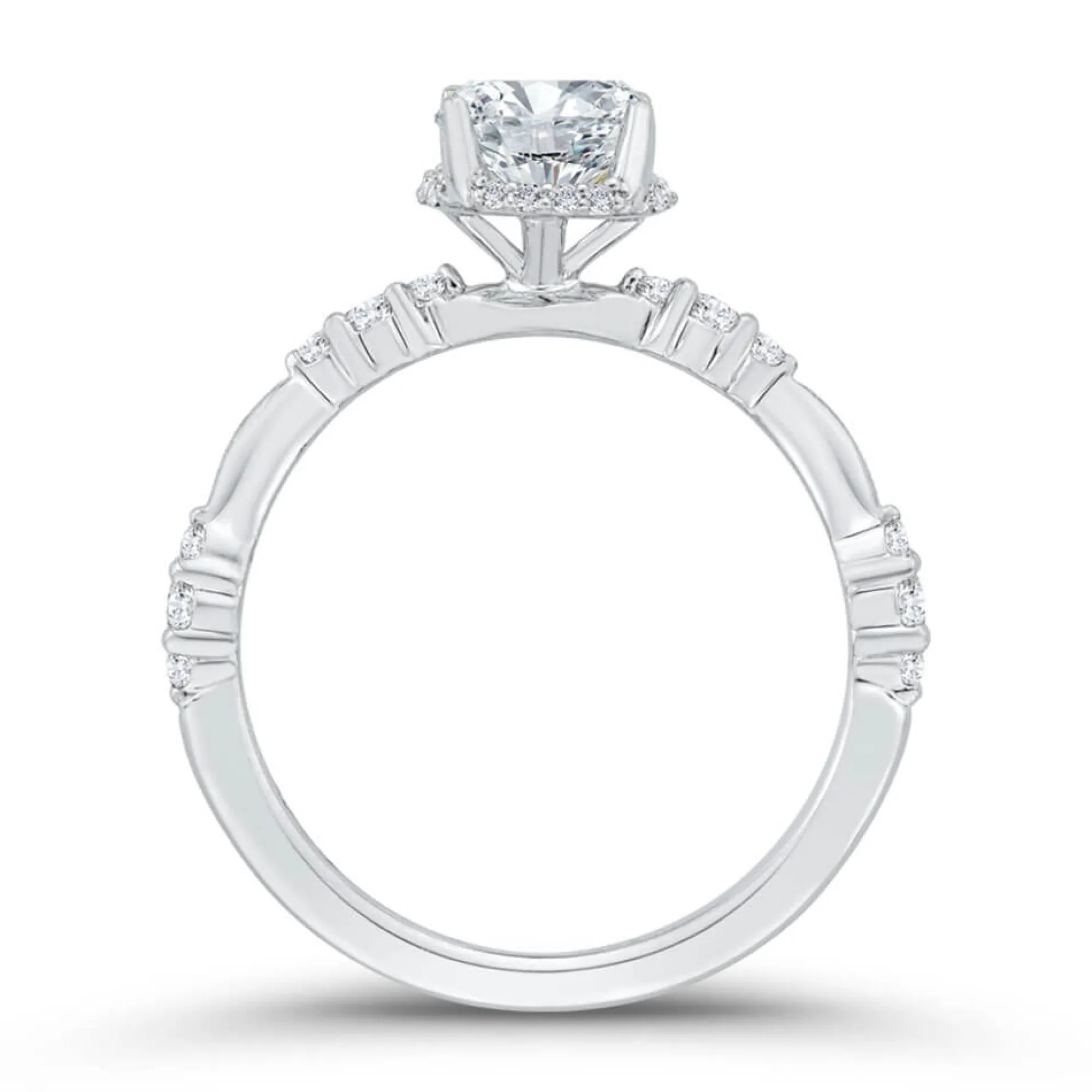 Bella Ponte Diamond Semi-Mount Ring Setting 14K Sale