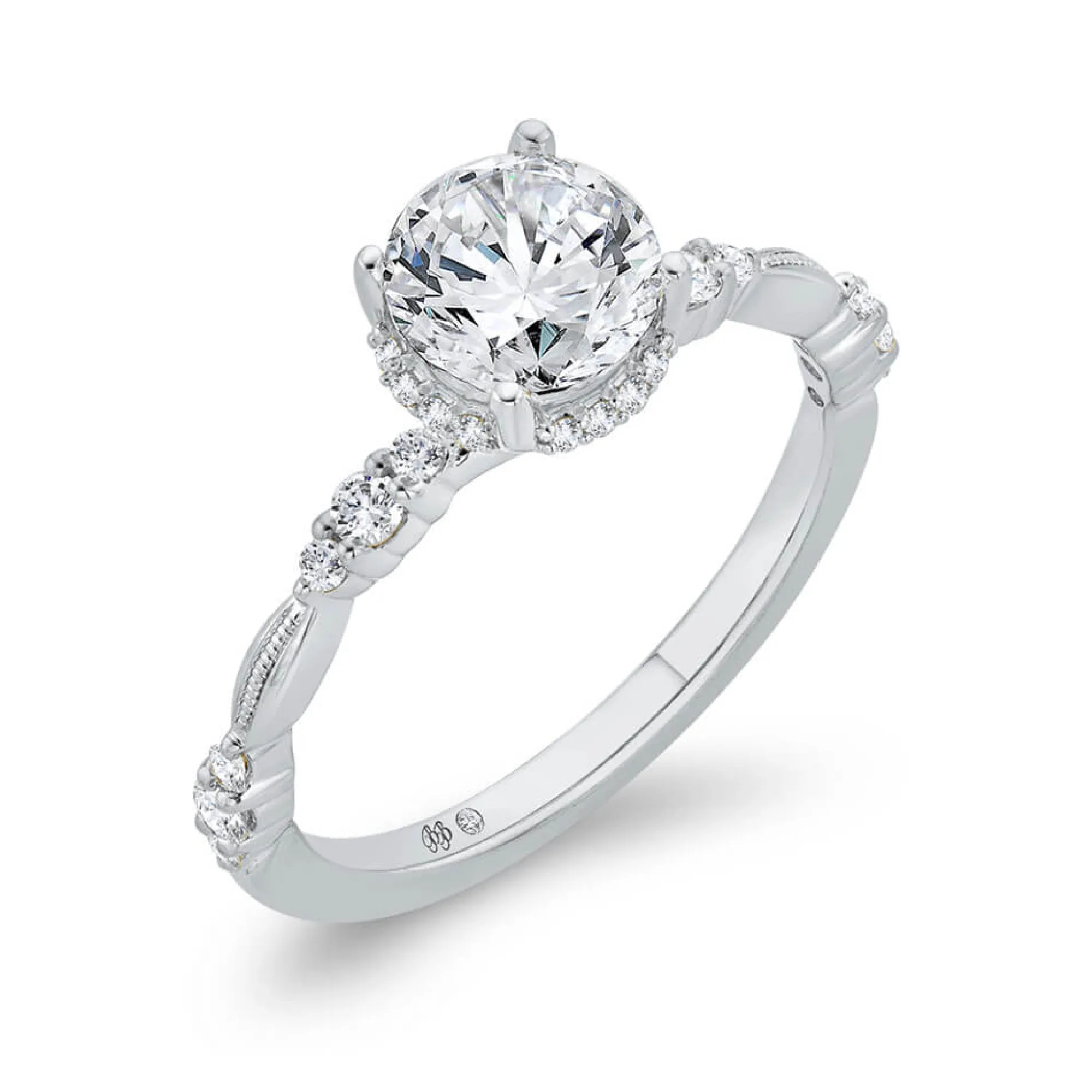 Bella Ponte Diamond Semi-Mount Ring Setting 14K Sale