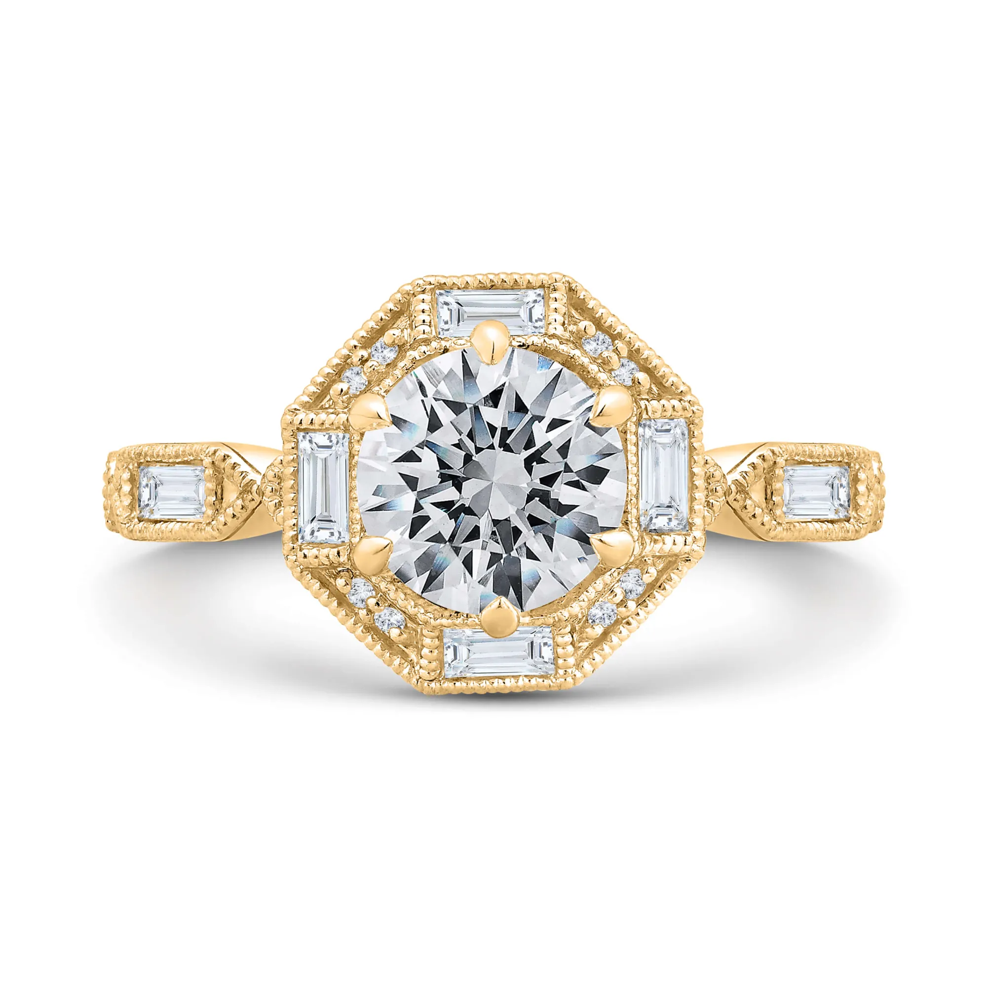 Bella Ponte Engagement Ring Setting 14k Cubic Zirconia Outlet