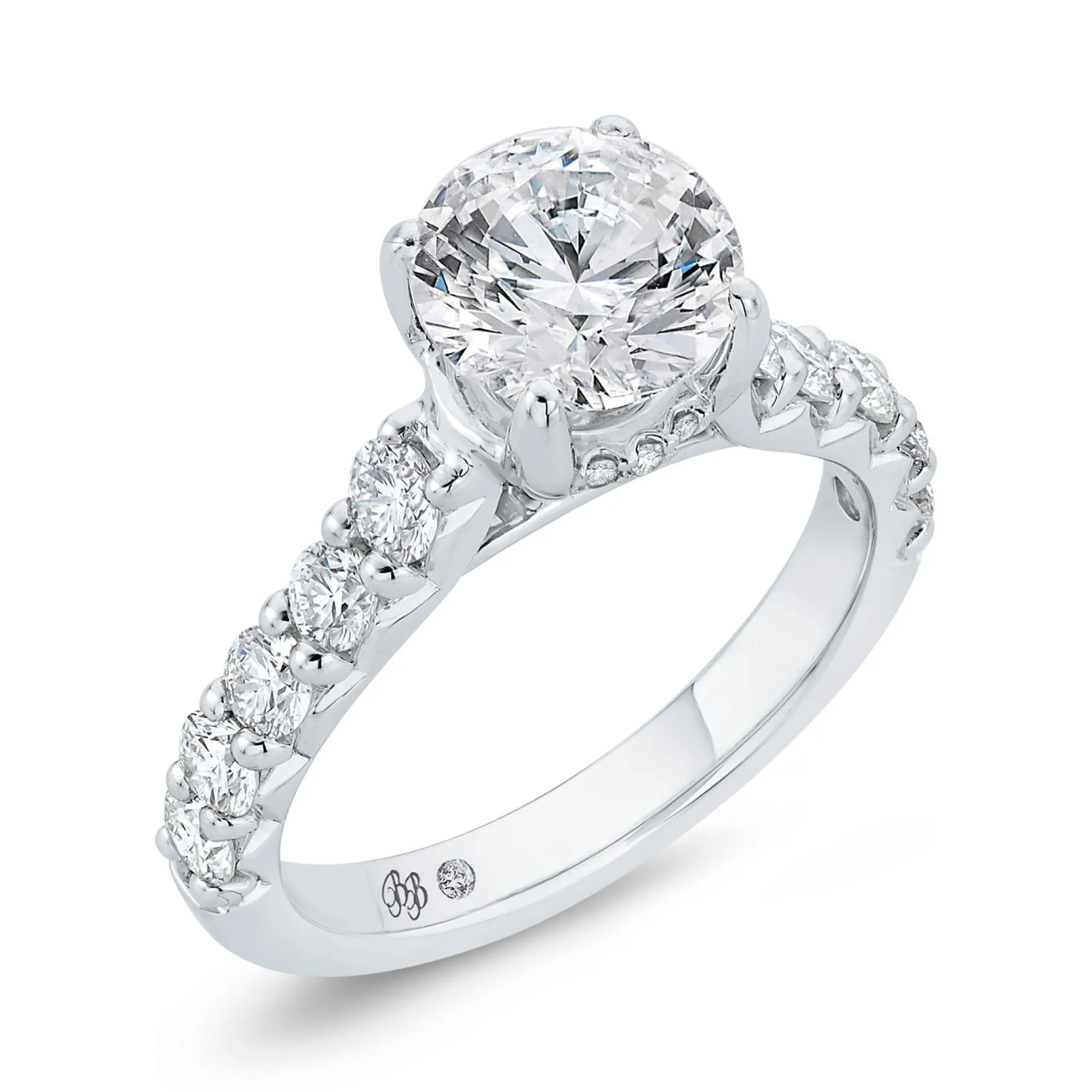 Bella Ponte Engagement Ring Setting in Platinum Online