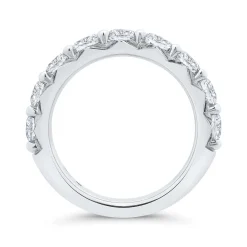 Bella Ponte French Pave Diamond and Platinum Bridal Ring, 2 ctw Discount