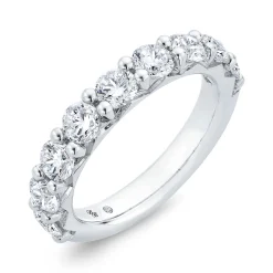 Bella Ponte French Pave Diamond and Platinum Bridal Ring, 2 ctw Discount
