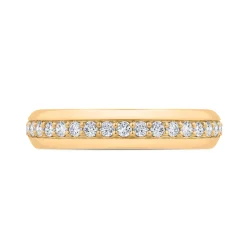 Bella Ponte Knife Edge Diamond Ring, ½ Carat Total Weight 14K Yellow Gold New