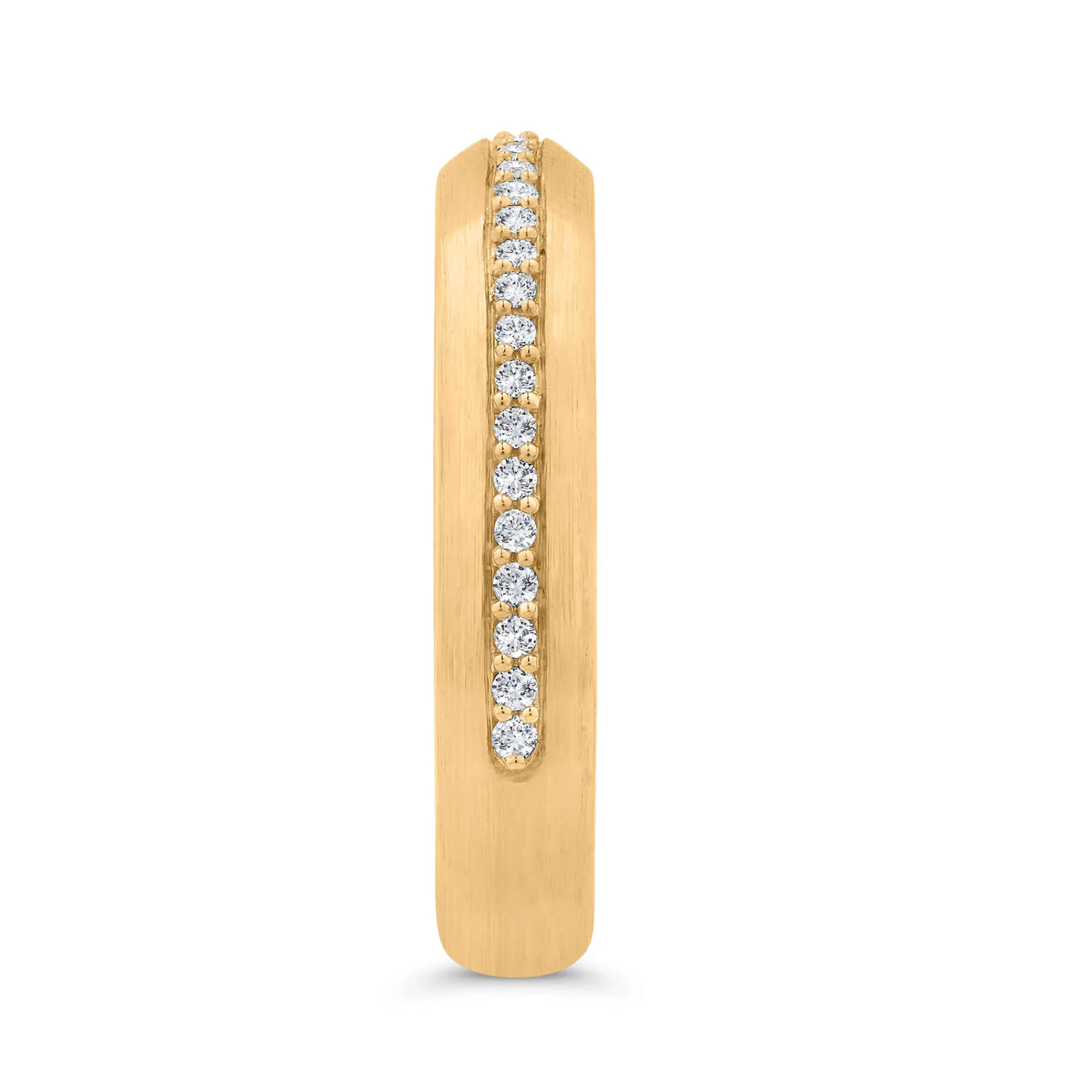 Bella Ponte Polished Knife Edge Diamond Bridal Ring, 14K Yellow Gold Outlet
