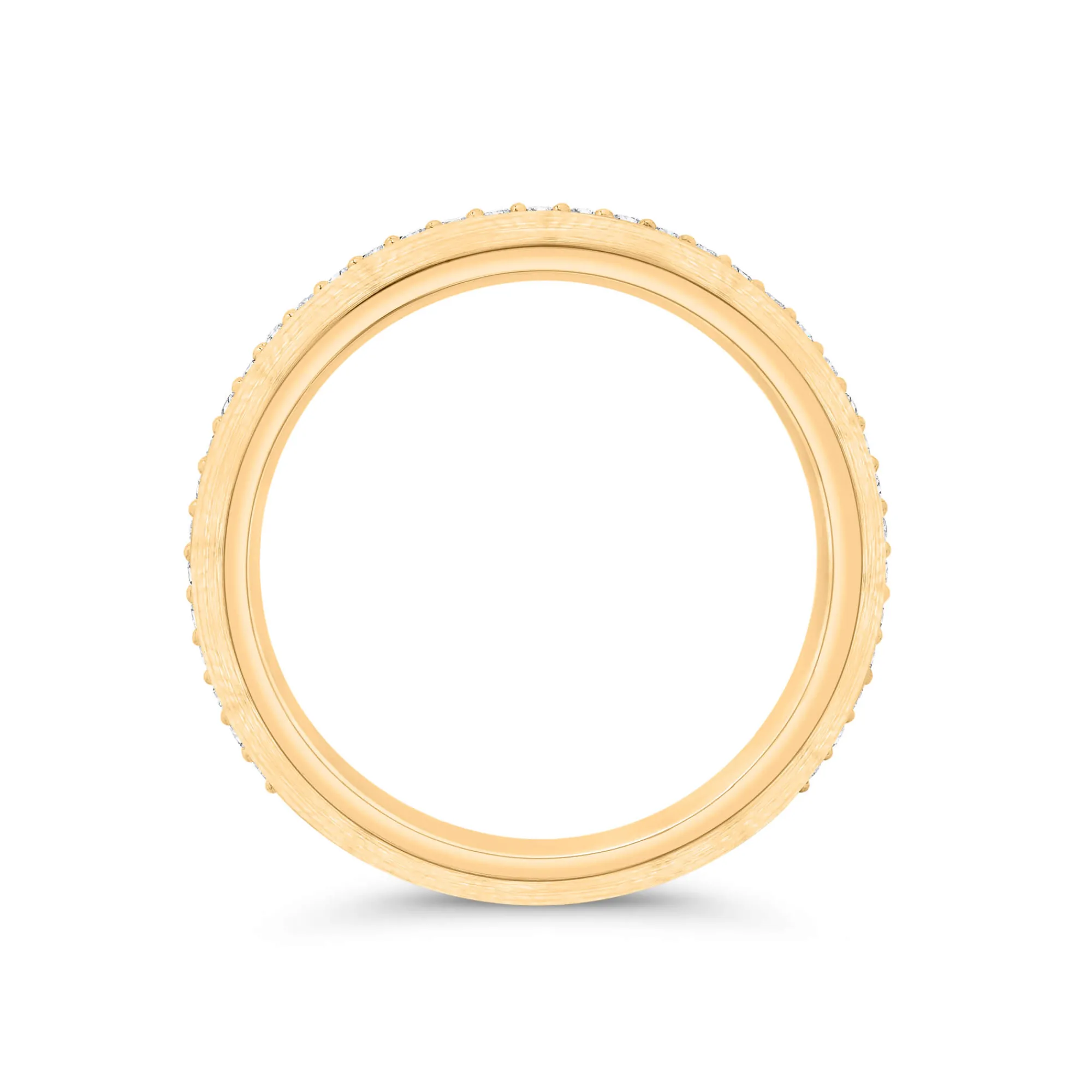 Bella Ponte Polished Knife Edge Diamond Bridal Ring, 14K Yellow Gold Outlet