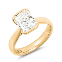 Bella Ponte Radiant Cut Engagement Ring, 2-¼ Carat, 18K Yellow Gold Outlet