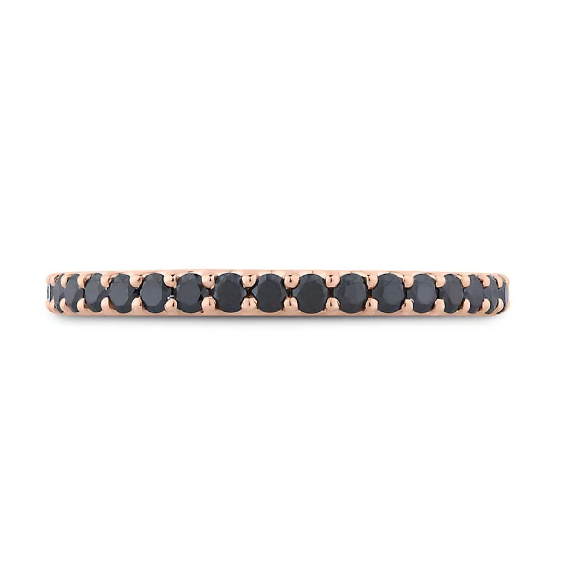 Bella Ponte Rose Gold Black Diamond Band 14K Discount