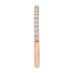 Bella Ponte Rose Gold Diamond Band 14K, 1/5 ctw.