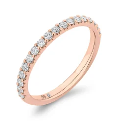 Bella Ponte Rose Gold Diamond Band 14K, 1/4 Best