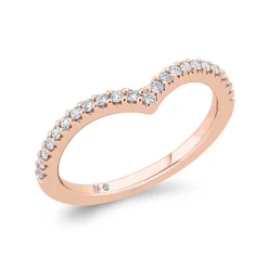 Bella Ponte Rose Gold Diamond Band 14K Clearance