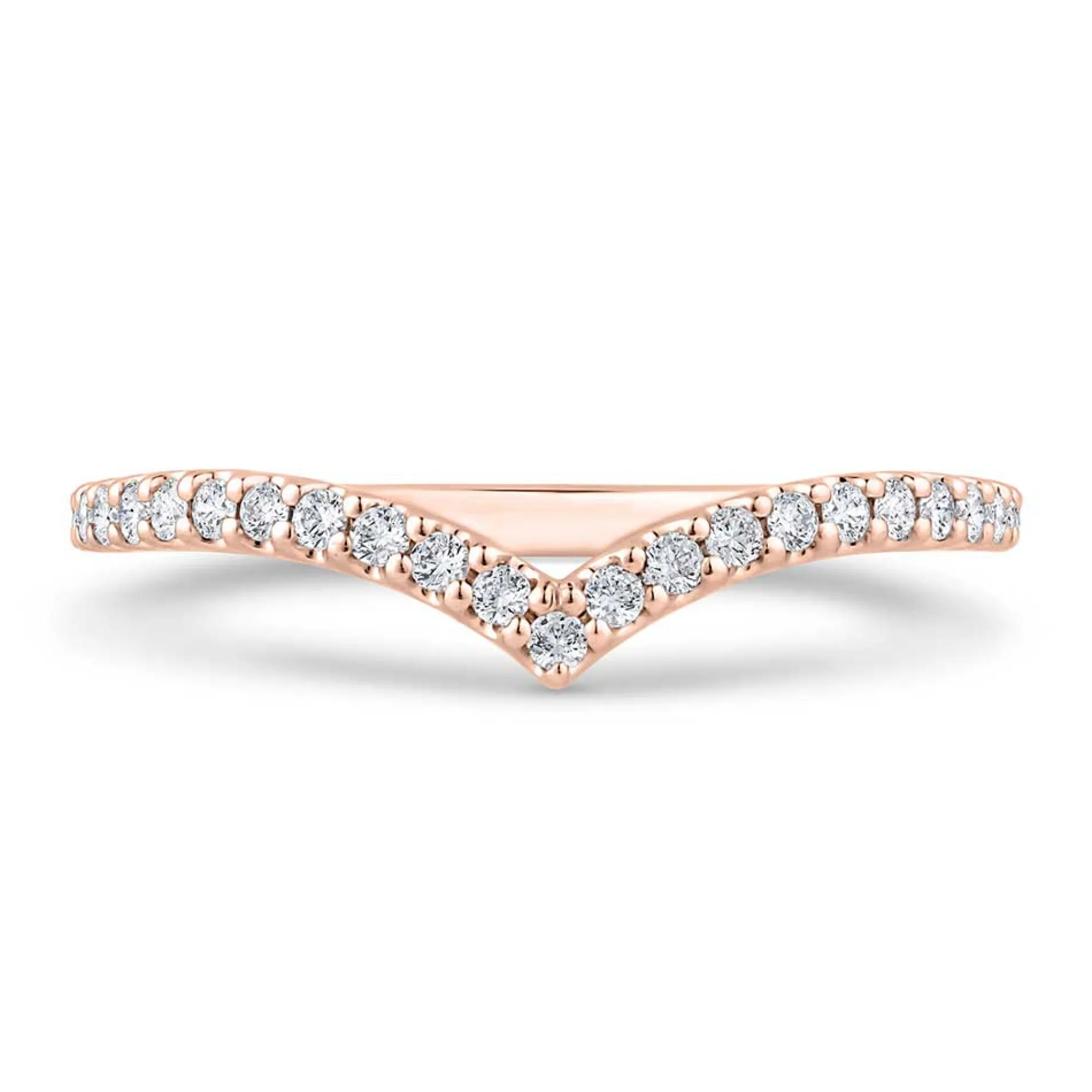 Bella Ponte Rose Gold Diamond Band 14K Clearance