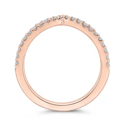 Bella Ponte Rose Gold Diamond Band 14K Clearance