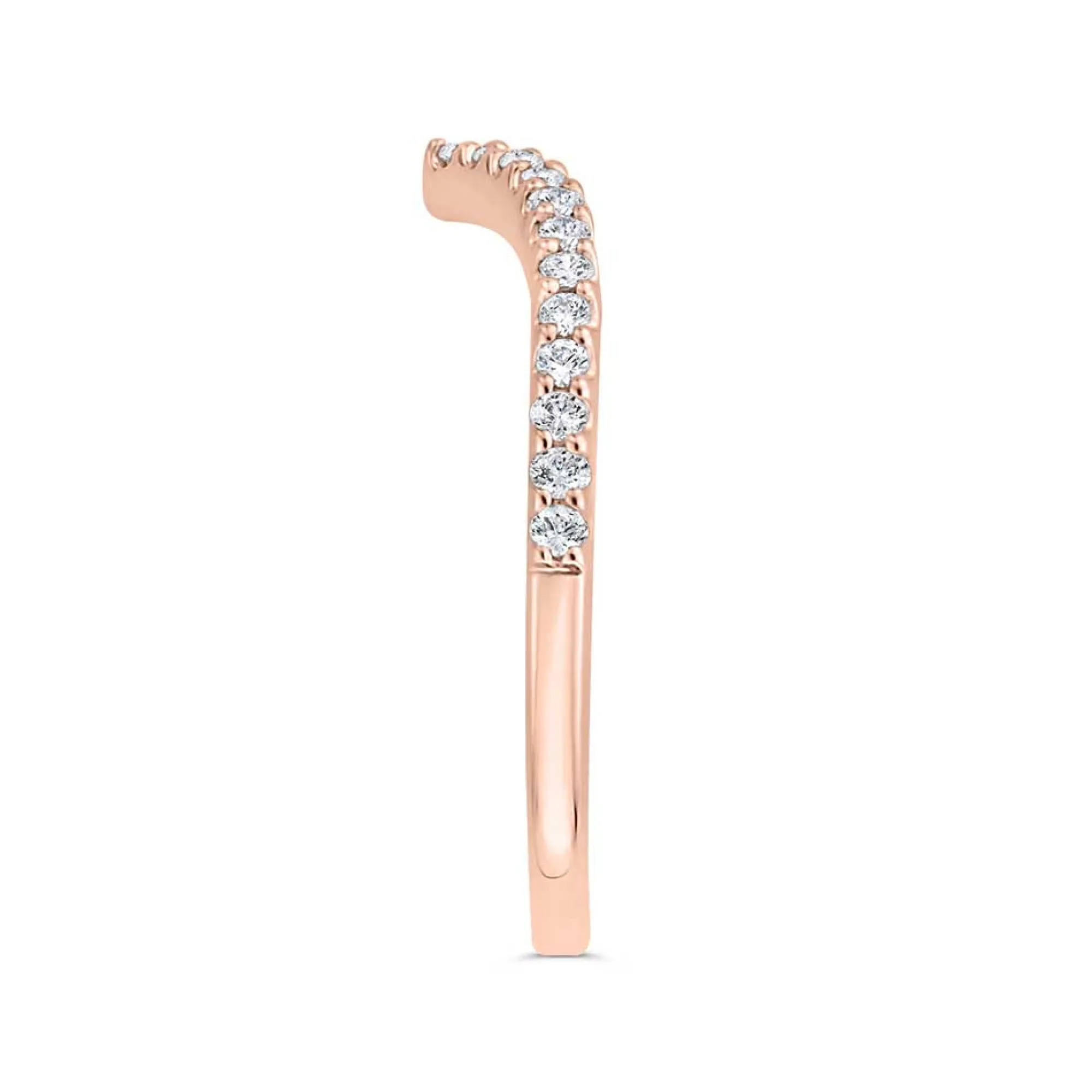 Bella Ponte Rose Gold Diamond Band 14K Clearance