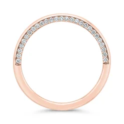 Bella Ponte Rose Gold Diamond Band 14K Discount