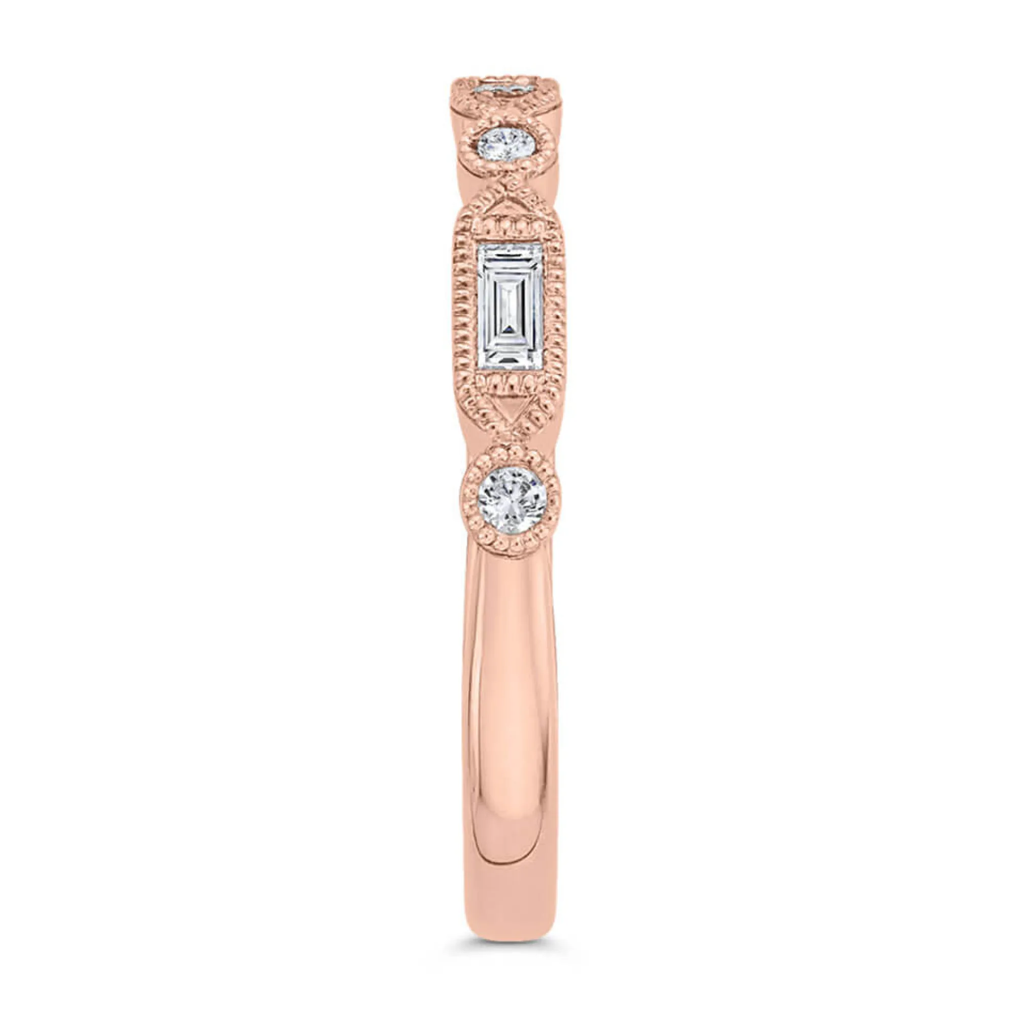 Bella Ponte Rose Gold Diamond Band 14K Hot