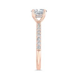 Bella Ponte Rose Gold Engagement Ring Setting 14K