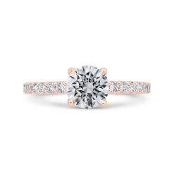 Bella Ponte Rose Gold Engagement Ring Setting 14K