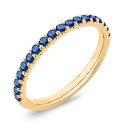 Bella Ponte Sapphire Tiger Band, 14K Yellow Gold New