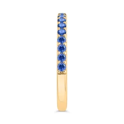 Bella Ponte Sapphire Tiger Band, 14K Yellow Gold New