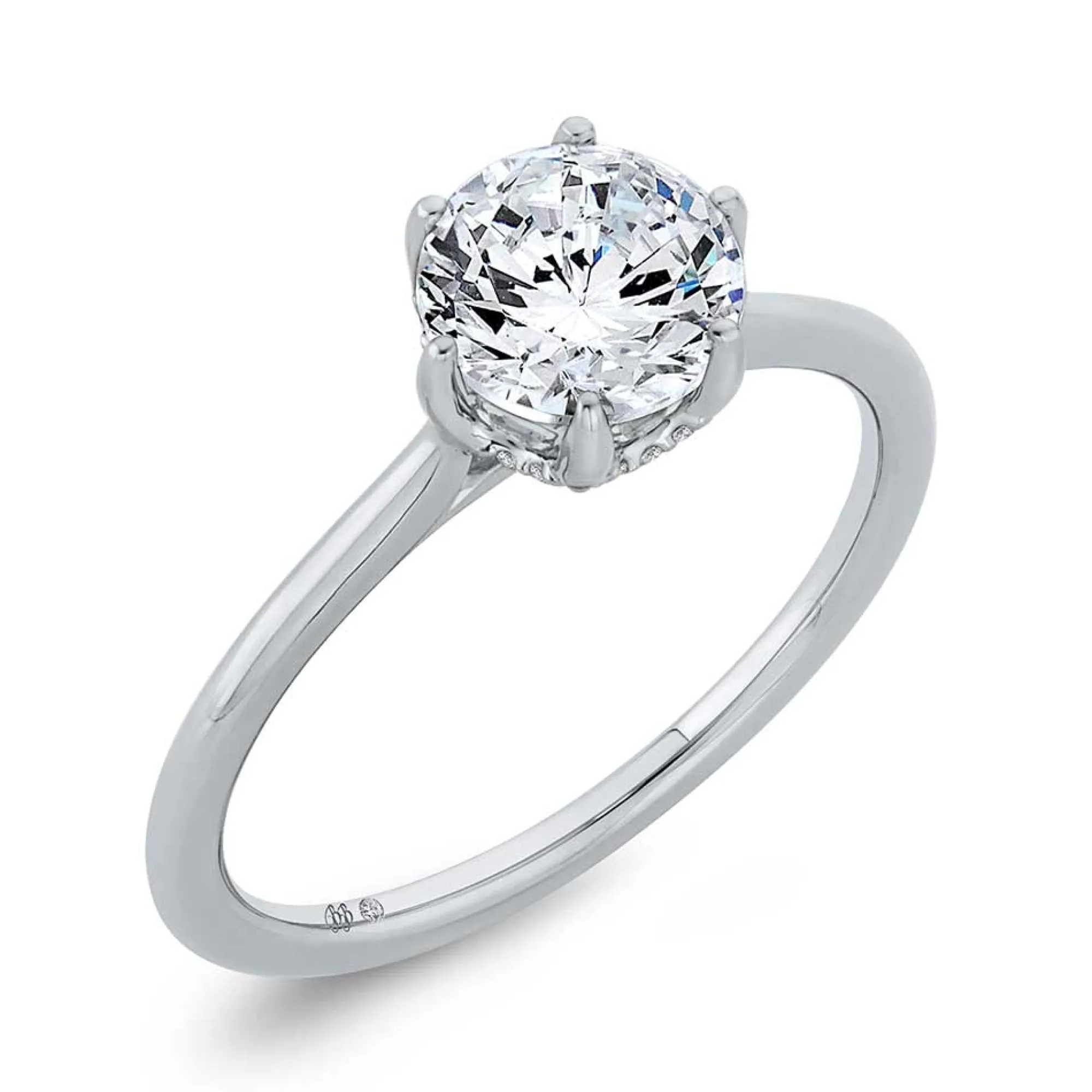 Bella Ponte "The Whisper Crown" Diamond Engagement Ring Setting 14K Outlet