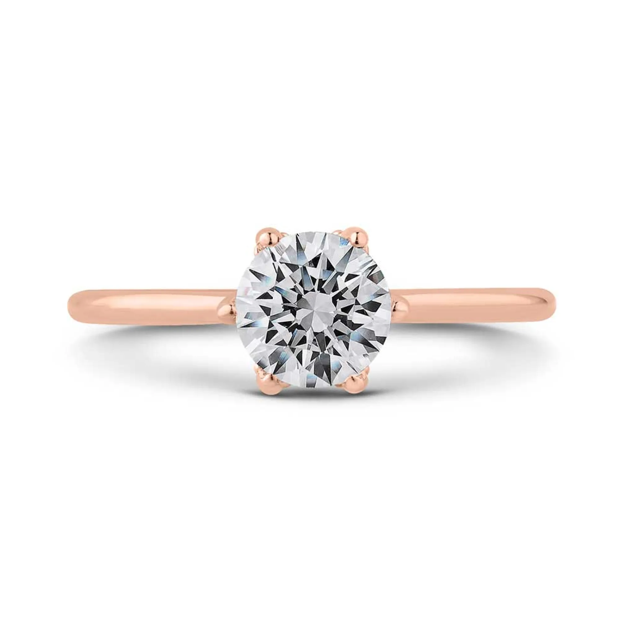 Bella Ponte "The Whisper Crown" Rose Gold Diamond Engagement Ring Setting 14K New
