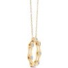 Signature Ben Bridge Circle Diamond Pendant Necklace, 18K Yellow Gold Clearance