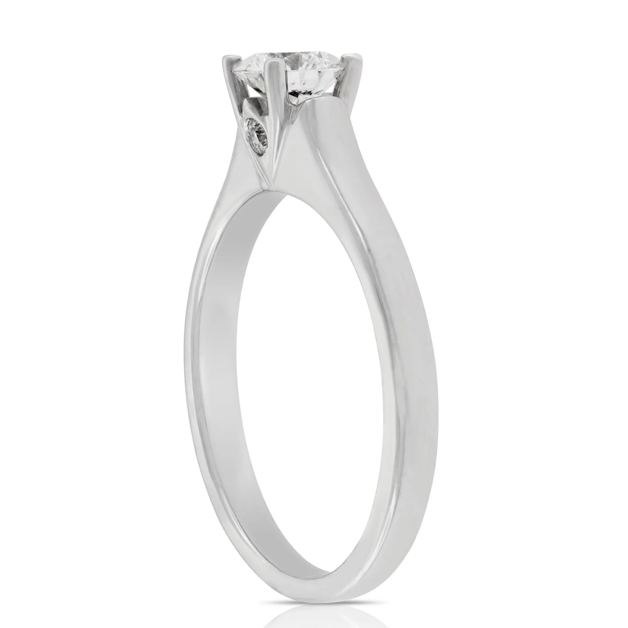 Signature Ben Bridge Diamond Engagement 18K White Gold Ring Outlet